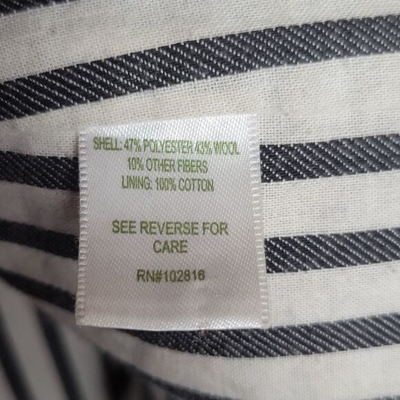 GARNET HILL wool JACKET buffalo check plaid Lined Red Black Toggle buttons 16 - Picture 3 of 4